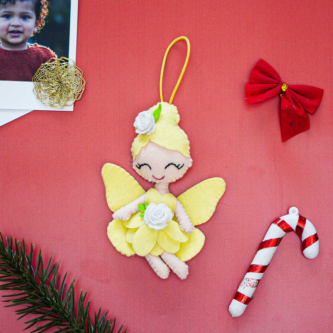 Handmade Fairy Kids Felt Ornament For Christmas Tree Decoration