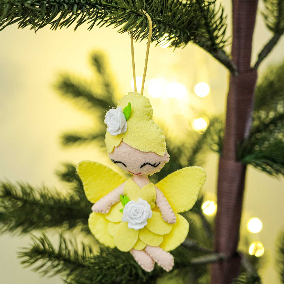 Handmade Fairy Kids Felt Ornament For Christmas Tree Decoration