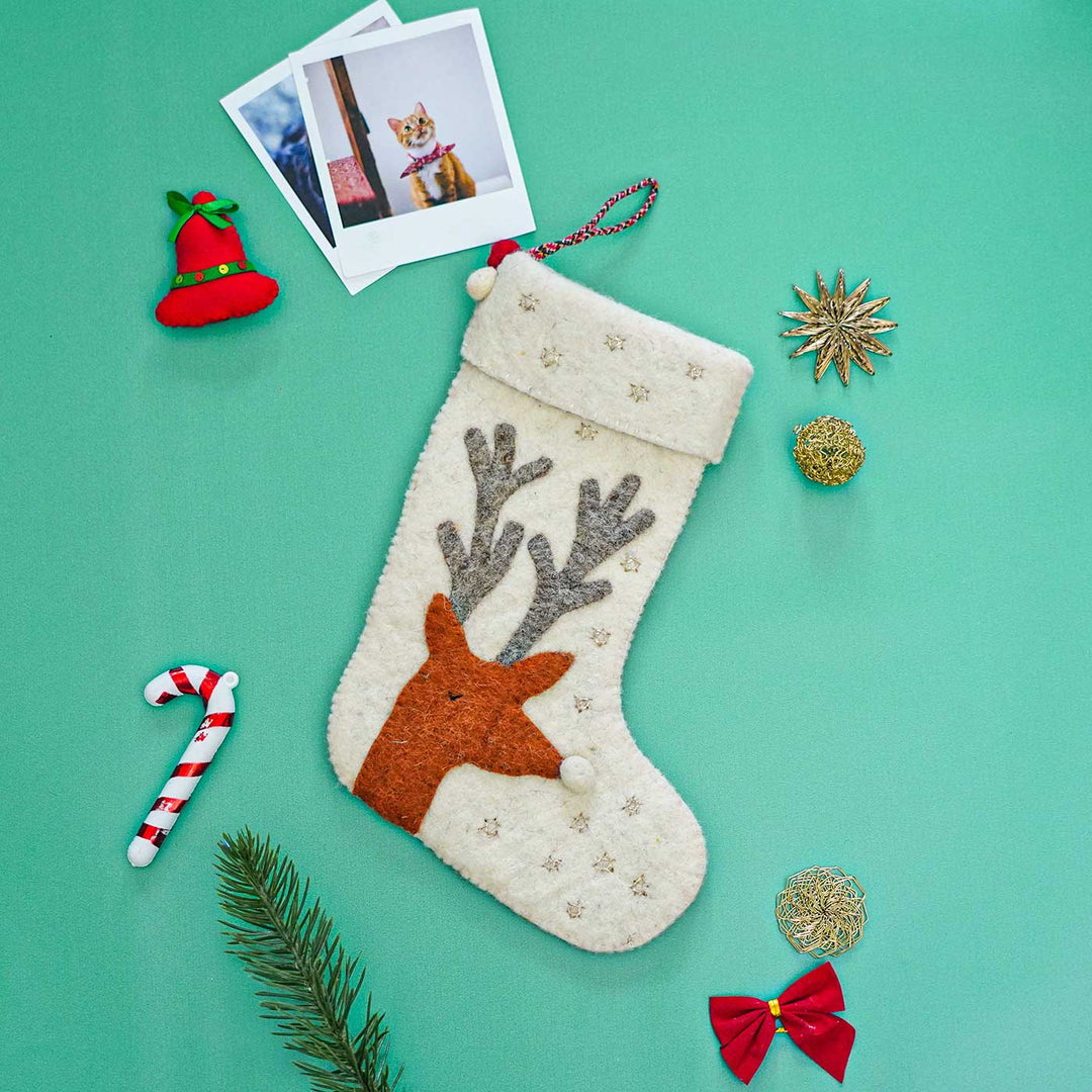 Handmade Felt Stockings For Christmas Decoration