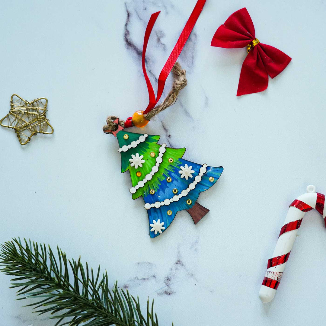 Handmade Green Ornament For Christmas Tree Decoration