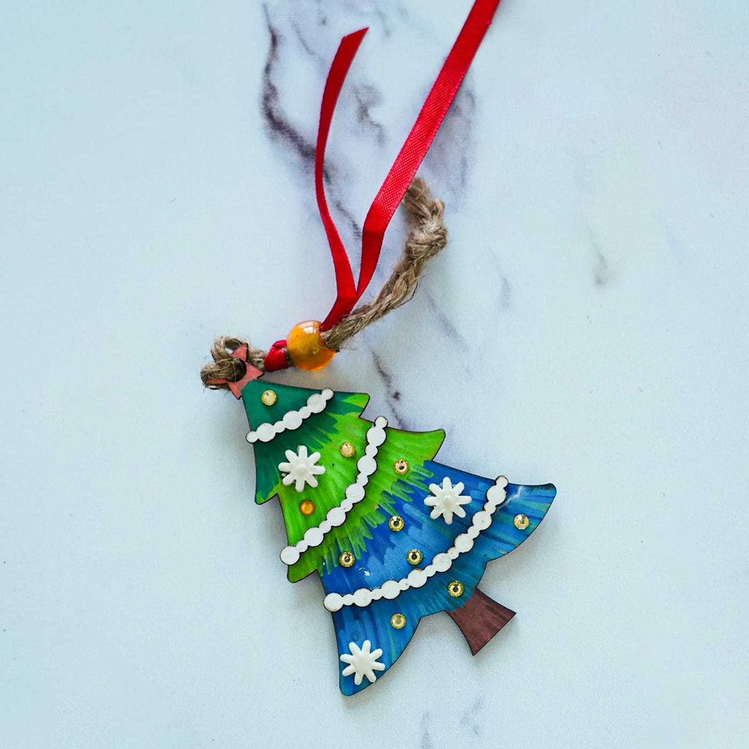 Handmade Green Ornament For Christmas Tree Decoration