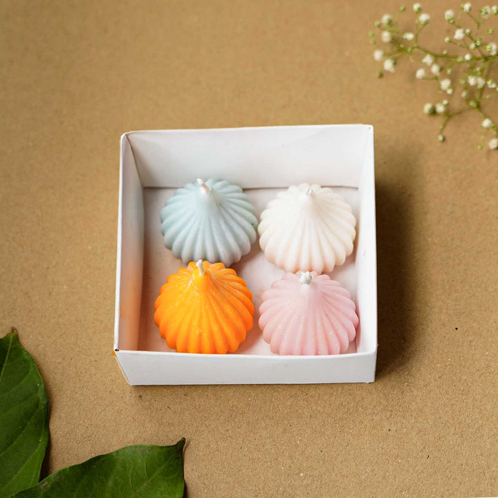 Handmade Modak Wax Candle | Set of 4