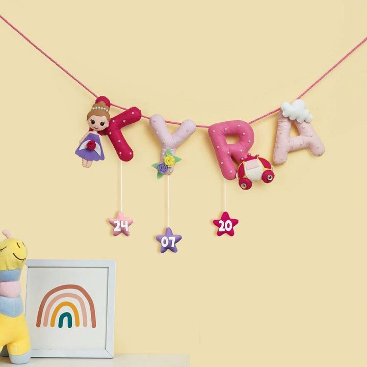 Handmade Personalized Felt Kids Bunting - Princess