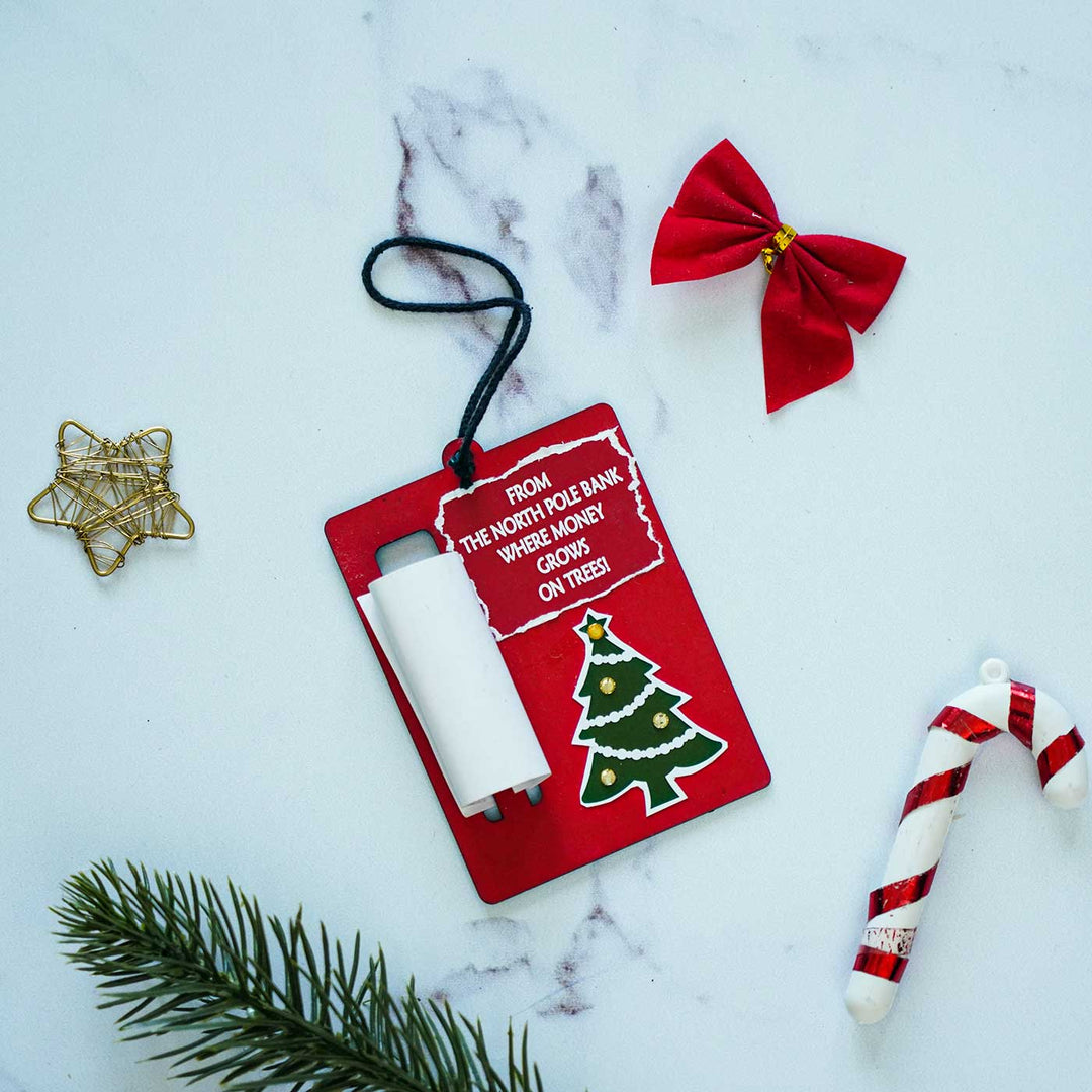 Handmade Red Money Envelope Ornament For Christmas Tree Decoration