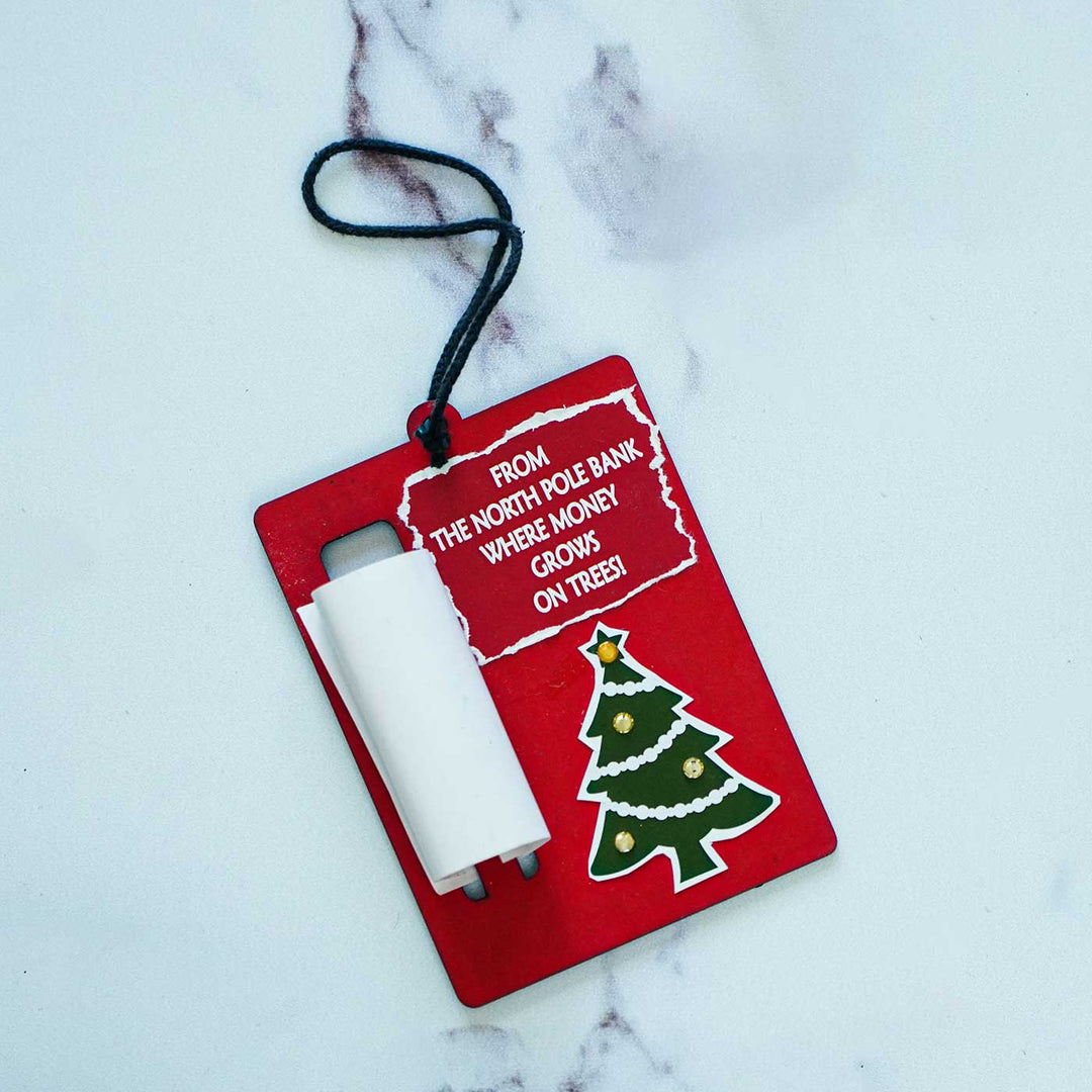 Handmade Red Money Envelope Ornament For Christmas Tree Decoration