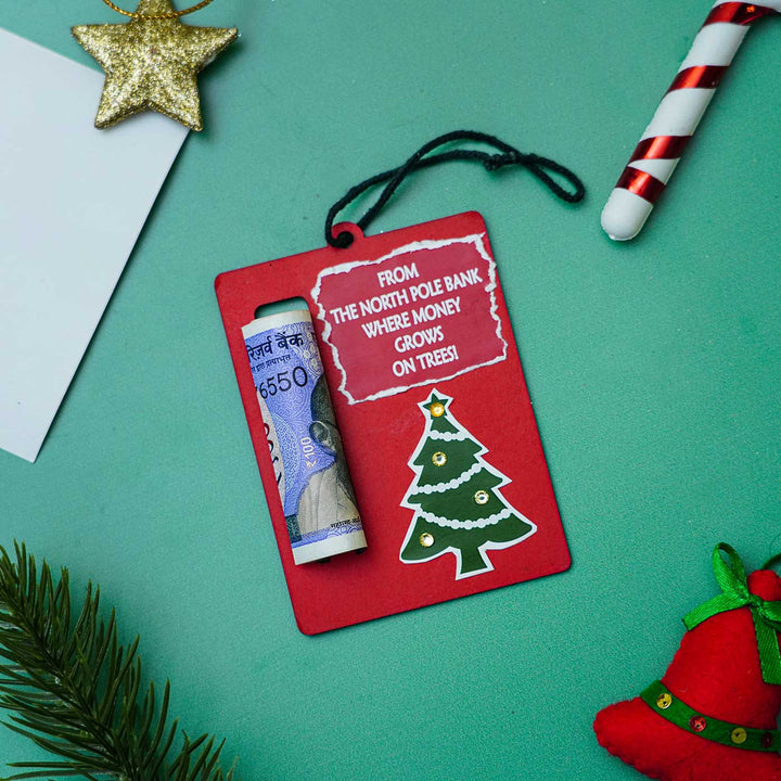 Handmade Red Money Envelope Ornament For Christmas Tree Decoration