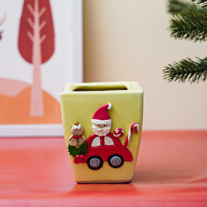 Handmade Santa Claus Ceramic Planter | Xmas Gifting Ideas