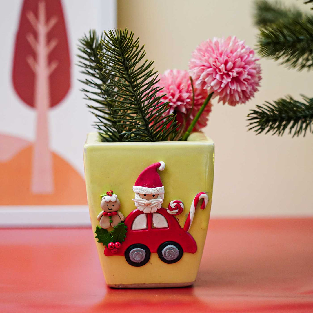 Handmade Santa Claus Ceramic Planter | Xmas Gifting Ideas