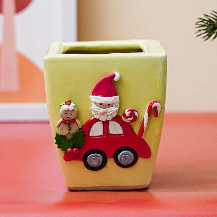 Handmade Santa Claus Ceramic Planter | Xmas Gifting Ideas