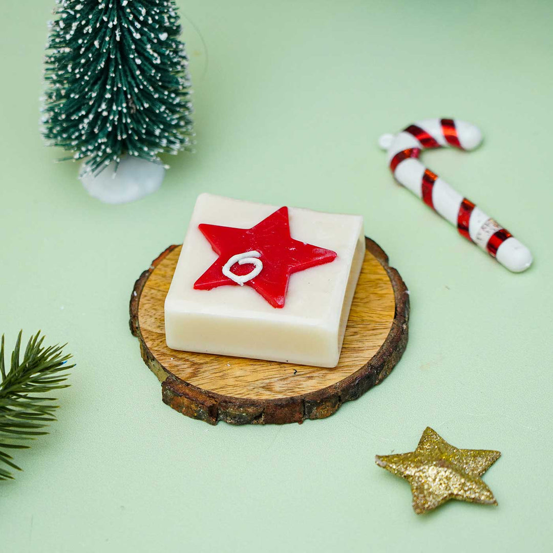 Handmade Star Wax Candles For Christmas Decoration