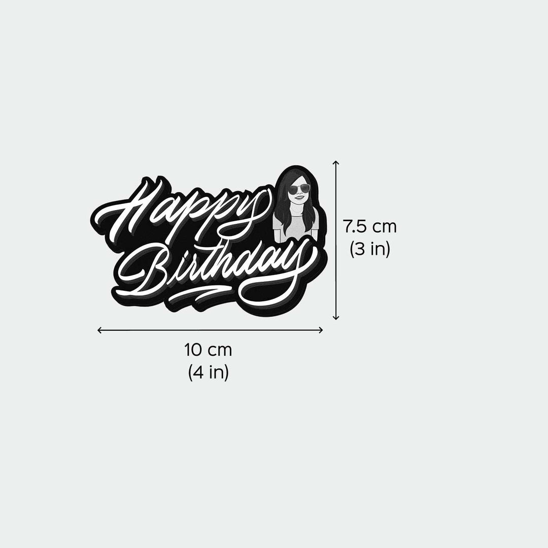 Photo Personalized "Happy Birthday" Acrylic Fridge Magnet