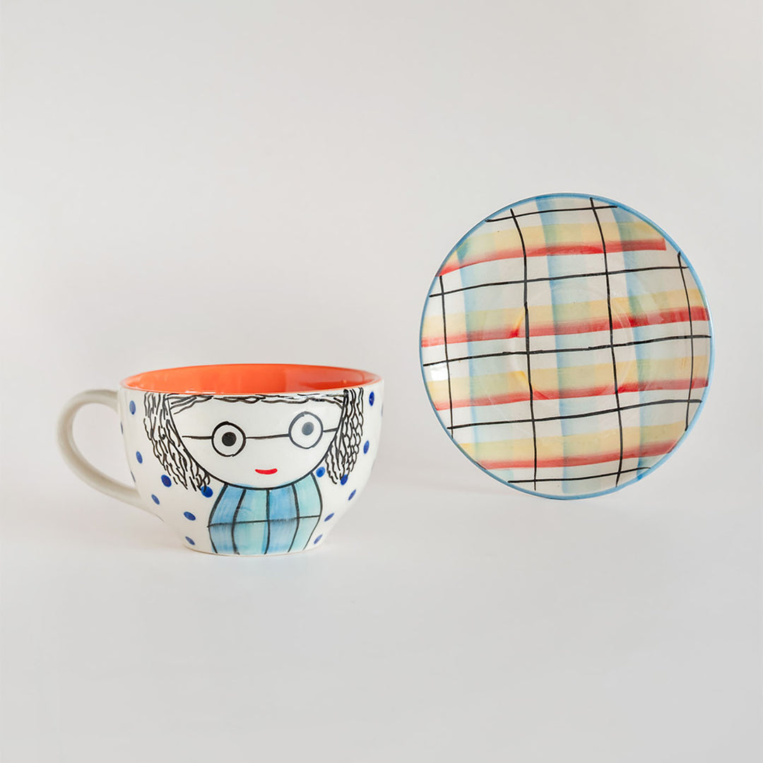 Handmade His & Her Morning Teacups & Saucers Set | Set Of 2