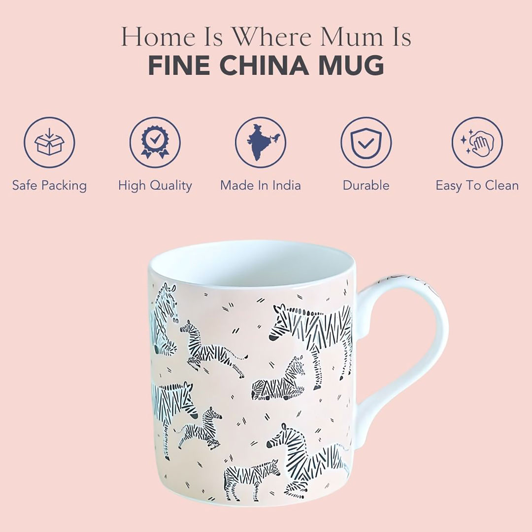 Handmade Home Is Where Mum Is Fine China Mug