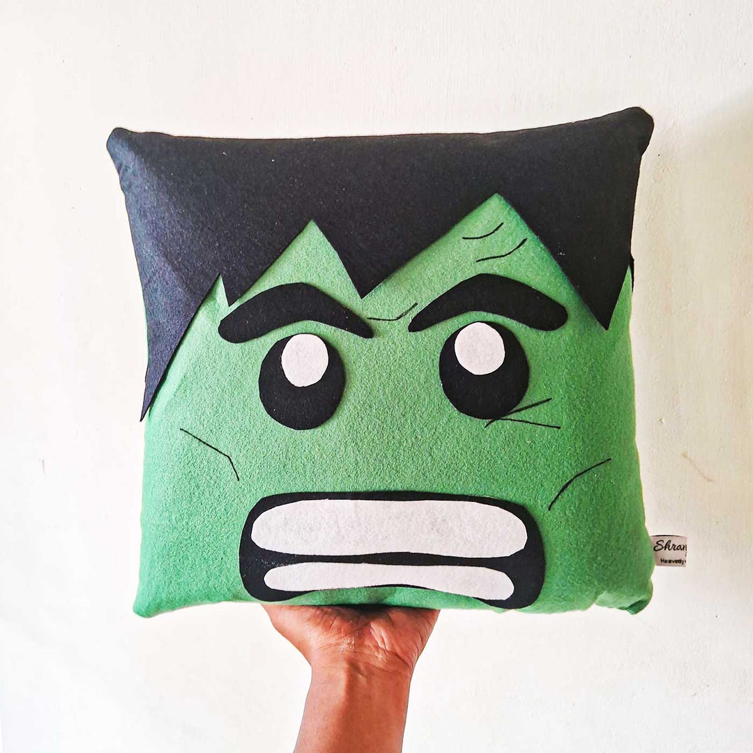 Hulk Themed Felt Cushion For Boys