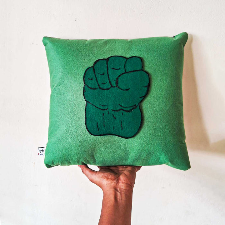 Hulk Themed Felt Cushion For Boys