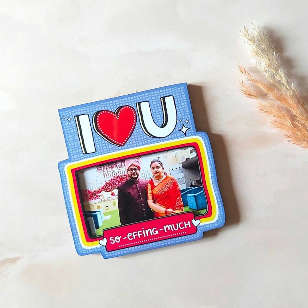 Handmade "I Love You..So Eff-Ing Much" Wooden Fridge Magnet