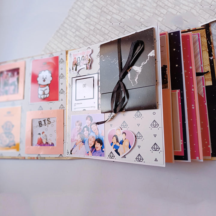 Handcrafted Kpop Themed Scrapbook Personalized With Your Photos & Messages