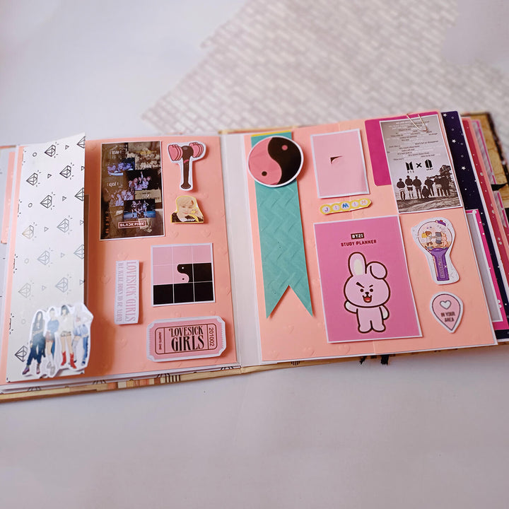 Handcrafted Kpop Themed Scrapbook Personalized With Your Photos & Messages