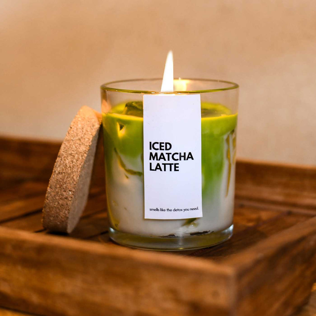 Handmade Iced Matcha Latte Soy Wax Candles | Xmas Gifting Ideas