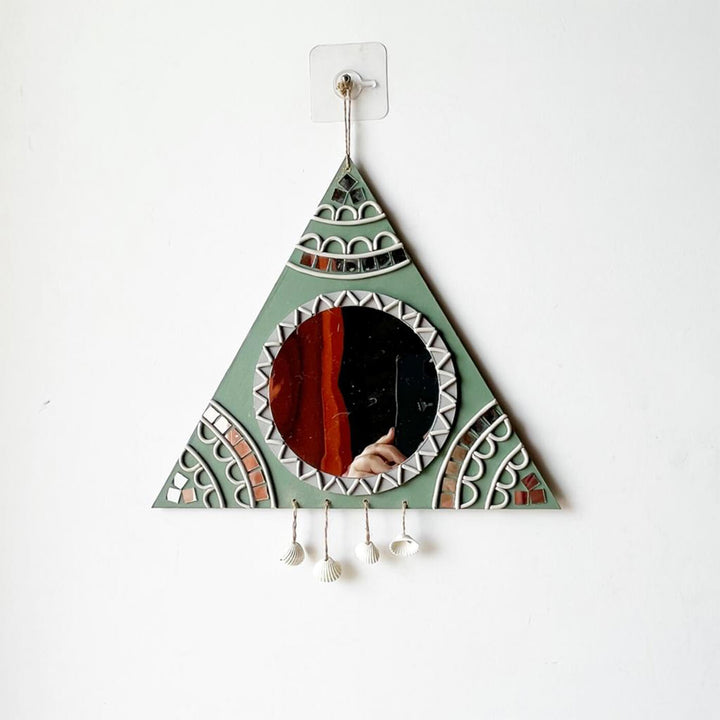 Handcrafted Lippan Art Triangular Eye Wall Decor Hanging