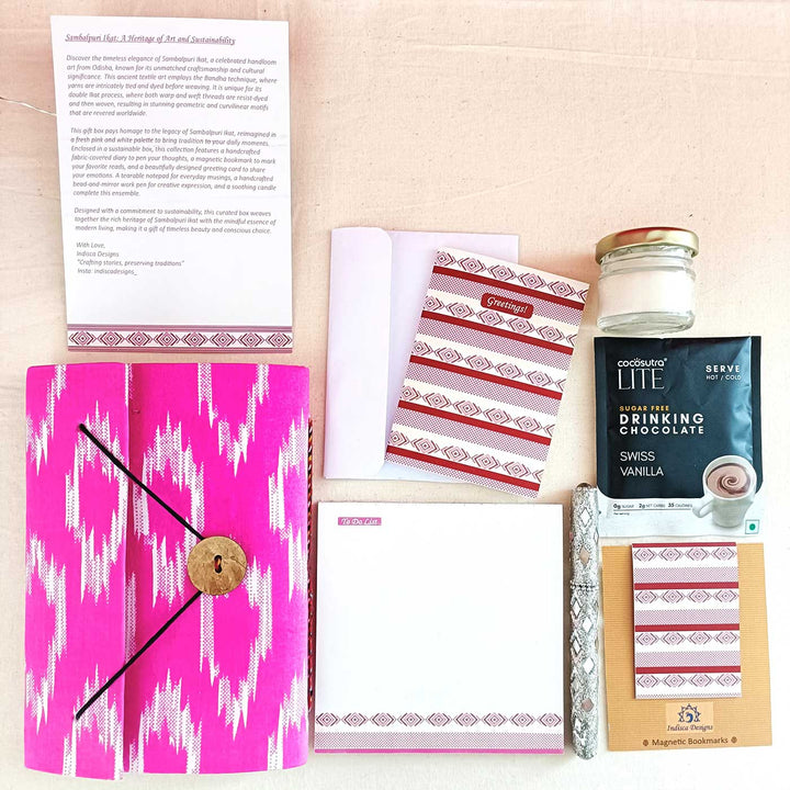 Handmade Ecofriendly Sambalpuri Themed Paper Stationery Hamper