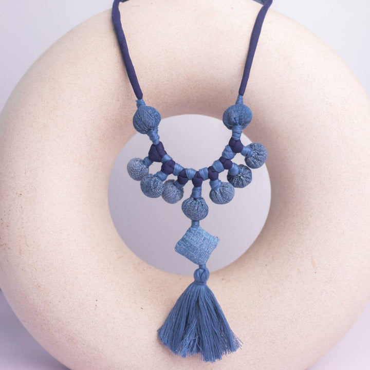 Handcrafted Upcycled Denim Necklace