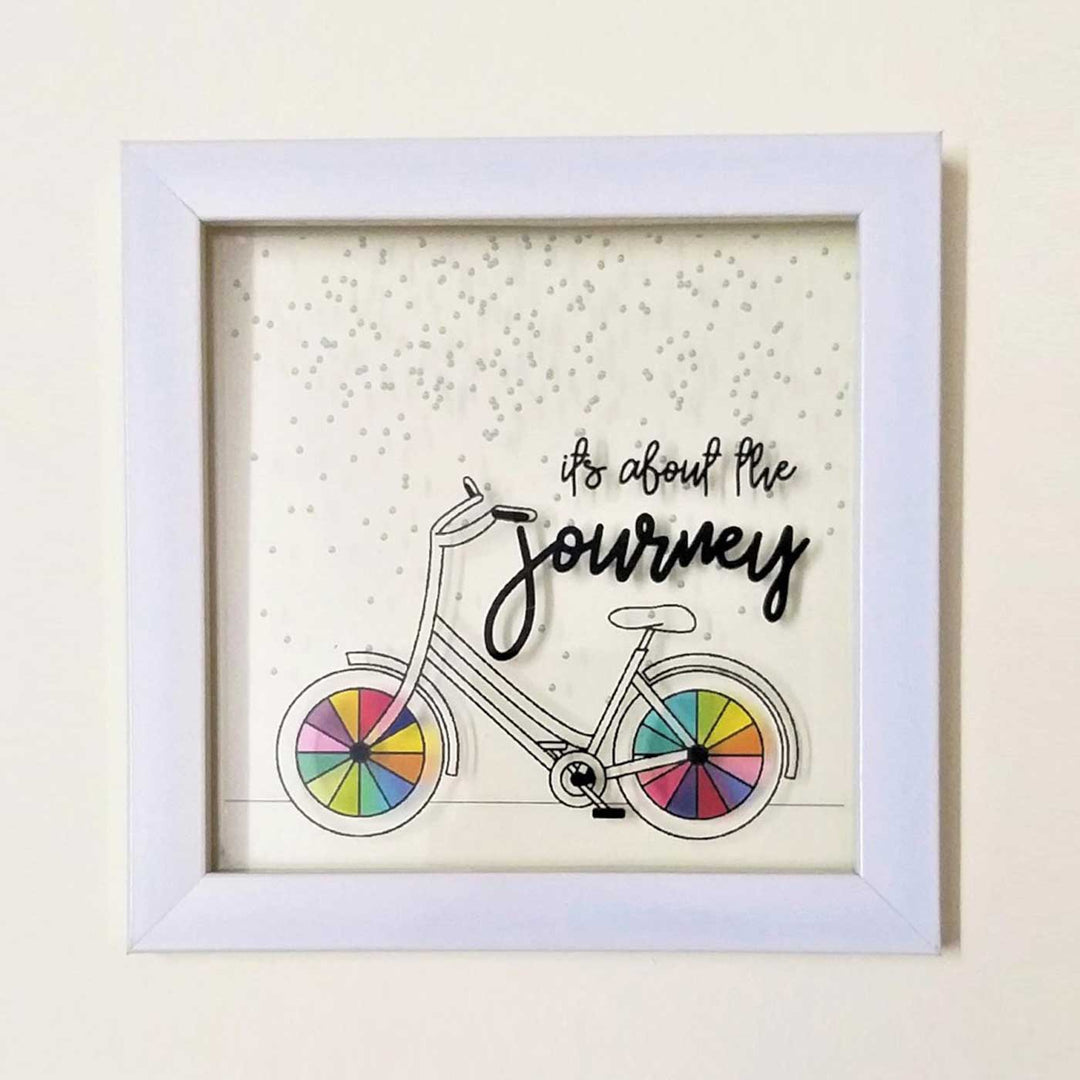 Handmade "Journeys Matter" Wooden Frame