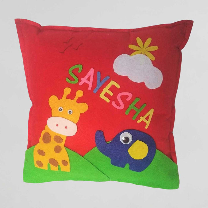 Personalized Handmade Jungle Theme Felt Kids Pillow