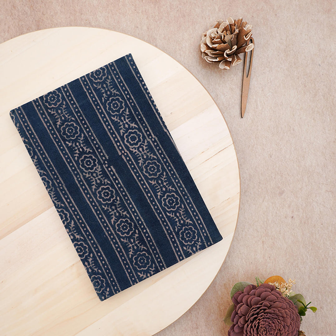 Handcrafted Ajrakh Printed Hardbound Diary | 100 Pages, A5