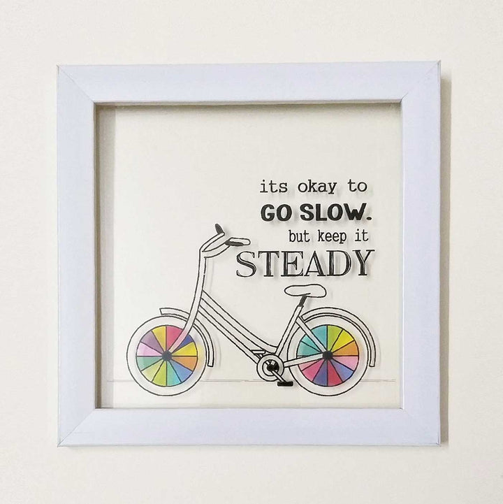 Handmade "Keep It Steady" Wooden Frame