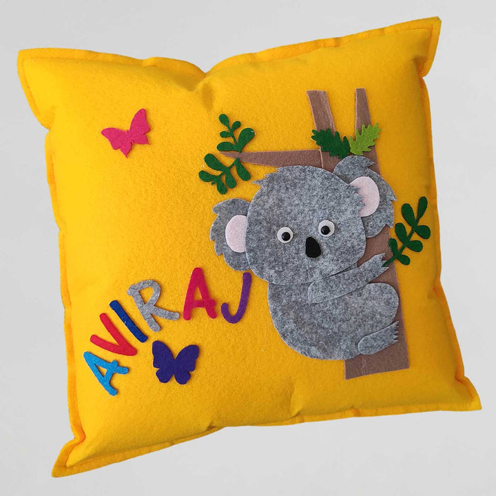 Personalized Handmade Koala Theme Felt Kids Pillow