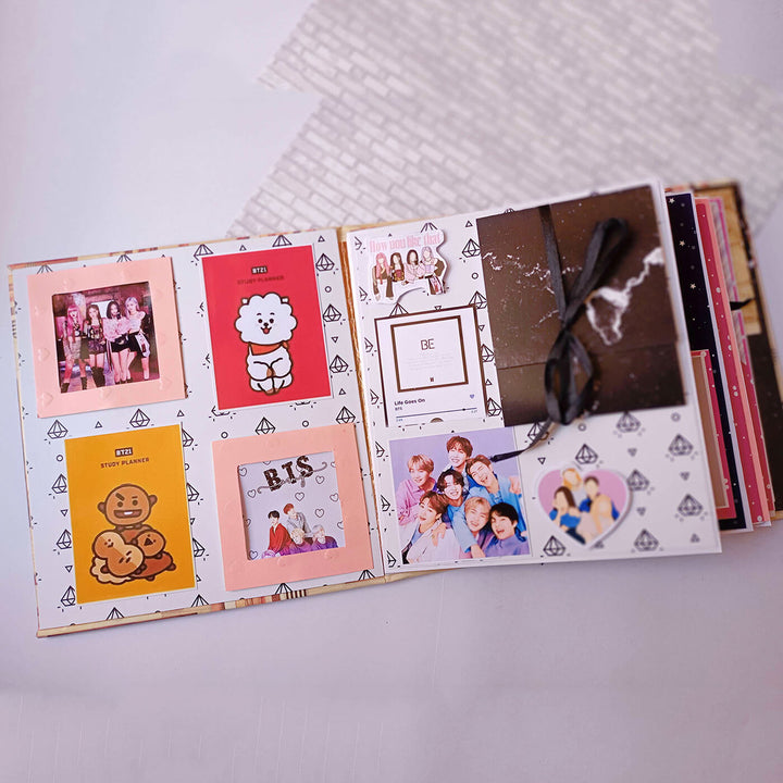 Handcrafted Kpop Themed Scrapbook Personalized With Your Photos & Messages