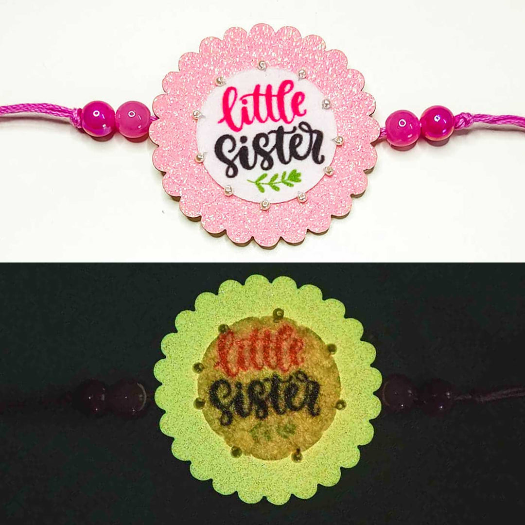 Glow in the dark Rakhi For Kids With Roli Chawal