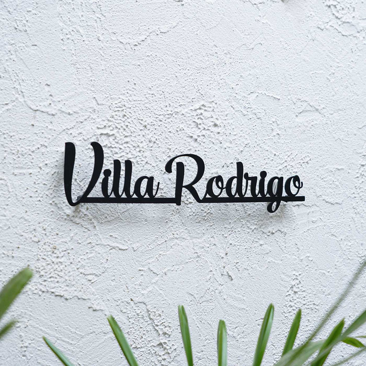 Personalized Weatherproof Modern Metal Cut Out Name Plate