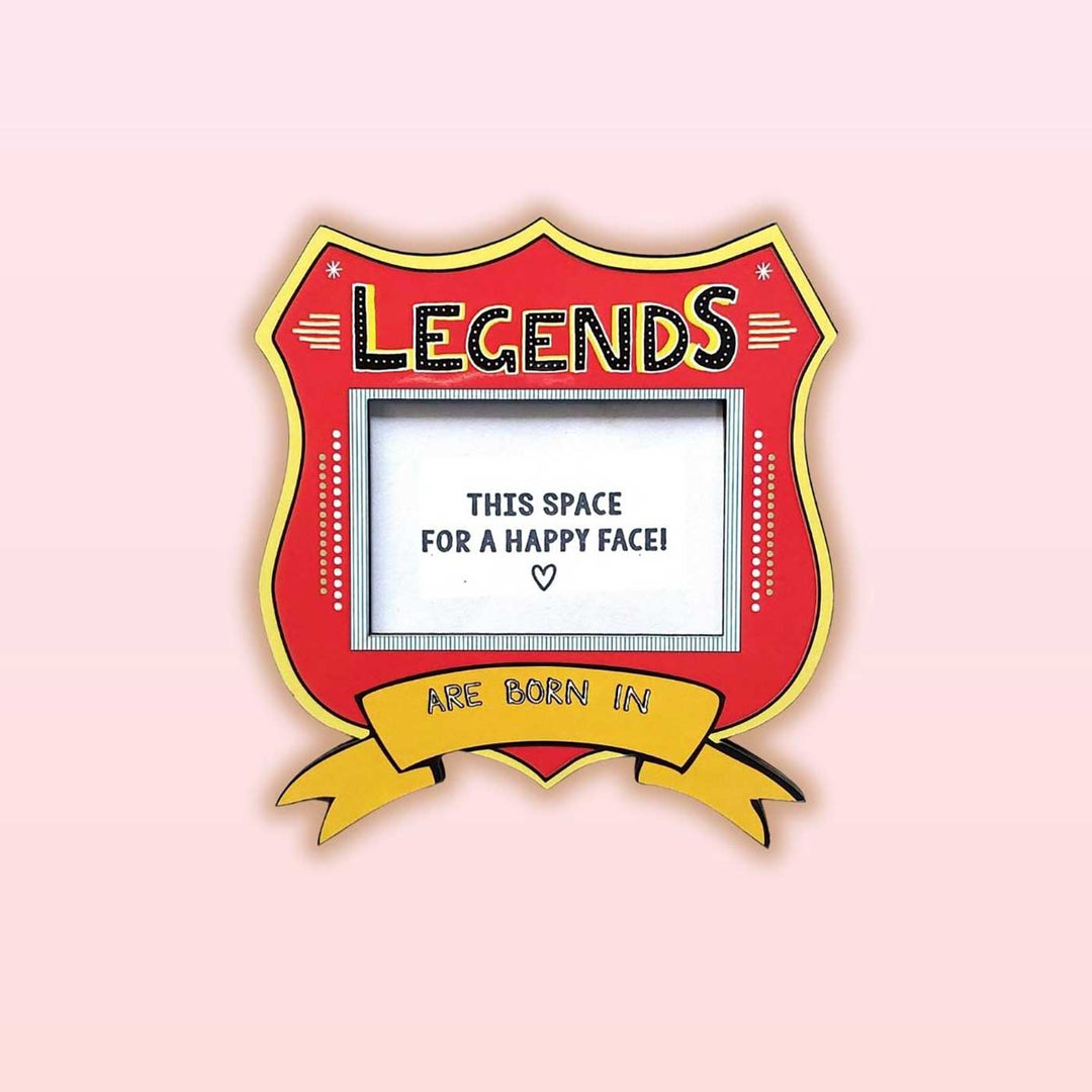 Handmade "Legends Are Born In" Wooden Fridge Magnet