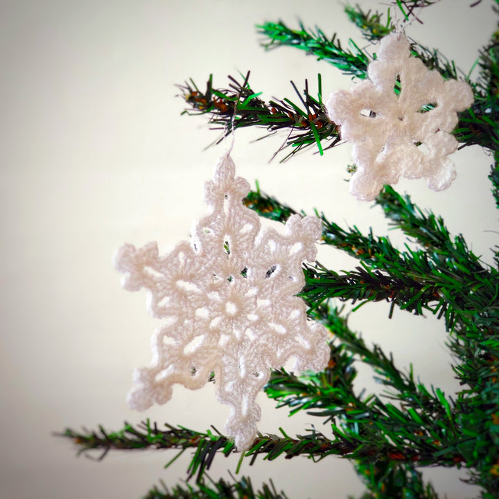 Handmade Snowflake Crochet Ornaments For Christmas Tree Decoration