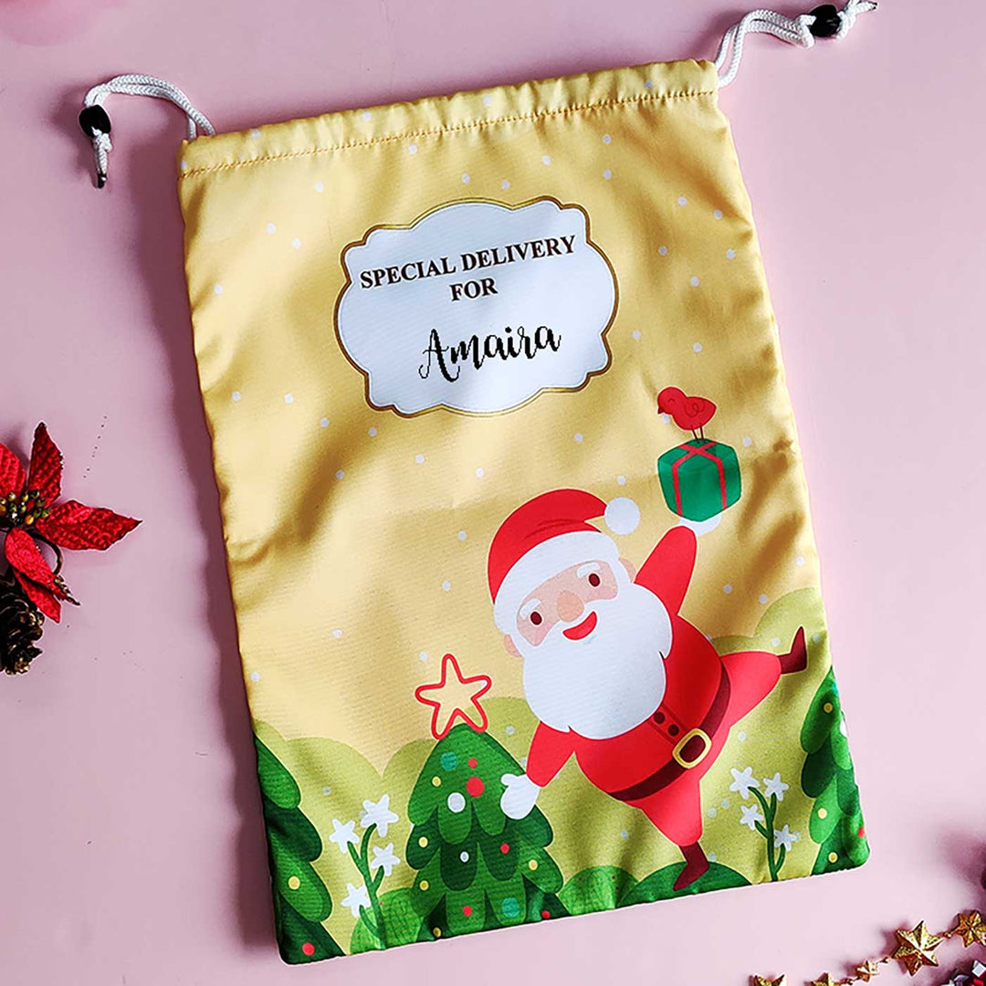 Personalised Christmas Printed Gift Sack