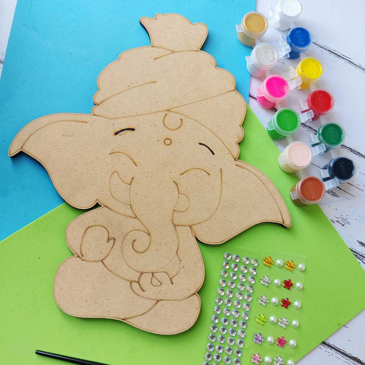 Handmade Lord Ganesha Painting Art Kit For Kids