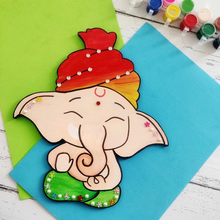 Handmade Lord Ganesha Painting Art Kit For Kids