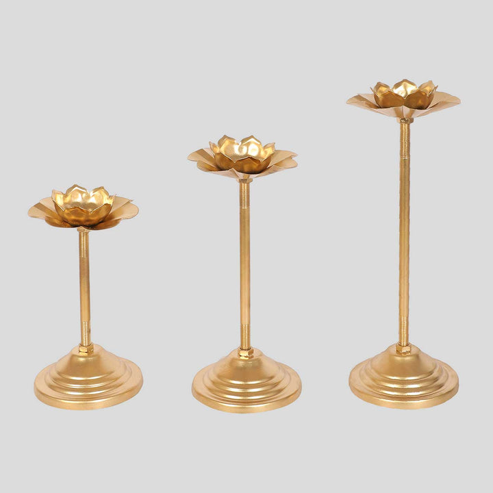 Handmade Lotus Tealight Holder With Detachable Stands | Set of 6