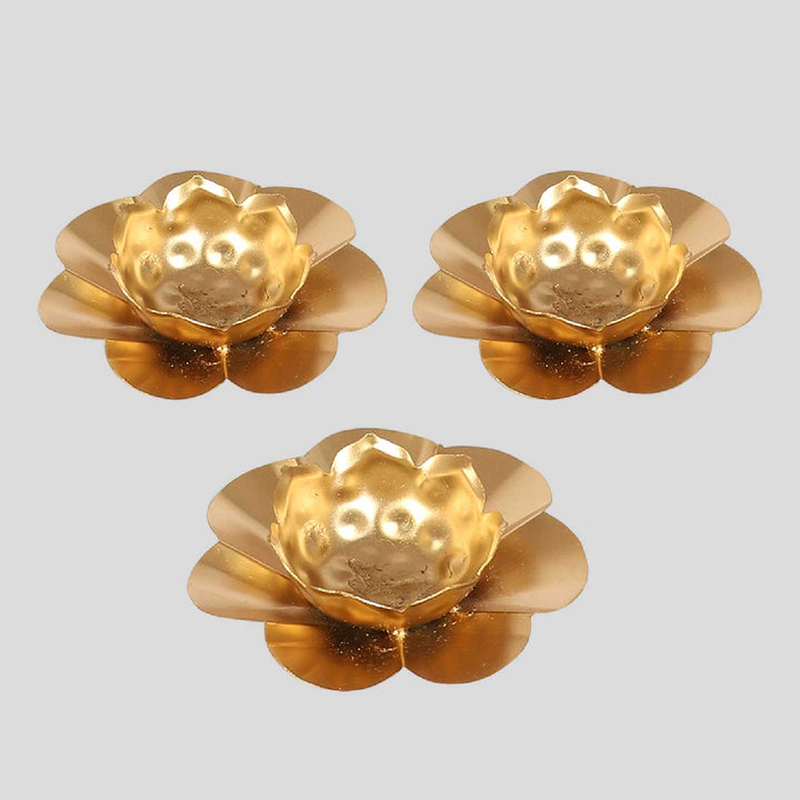 Handmade Lotus Tealight Holder With Detachable Stands | Set of 6