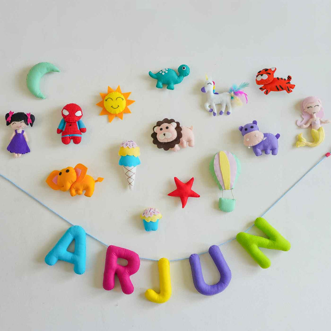 Build Your Own Personalized Felt Kids Bunting