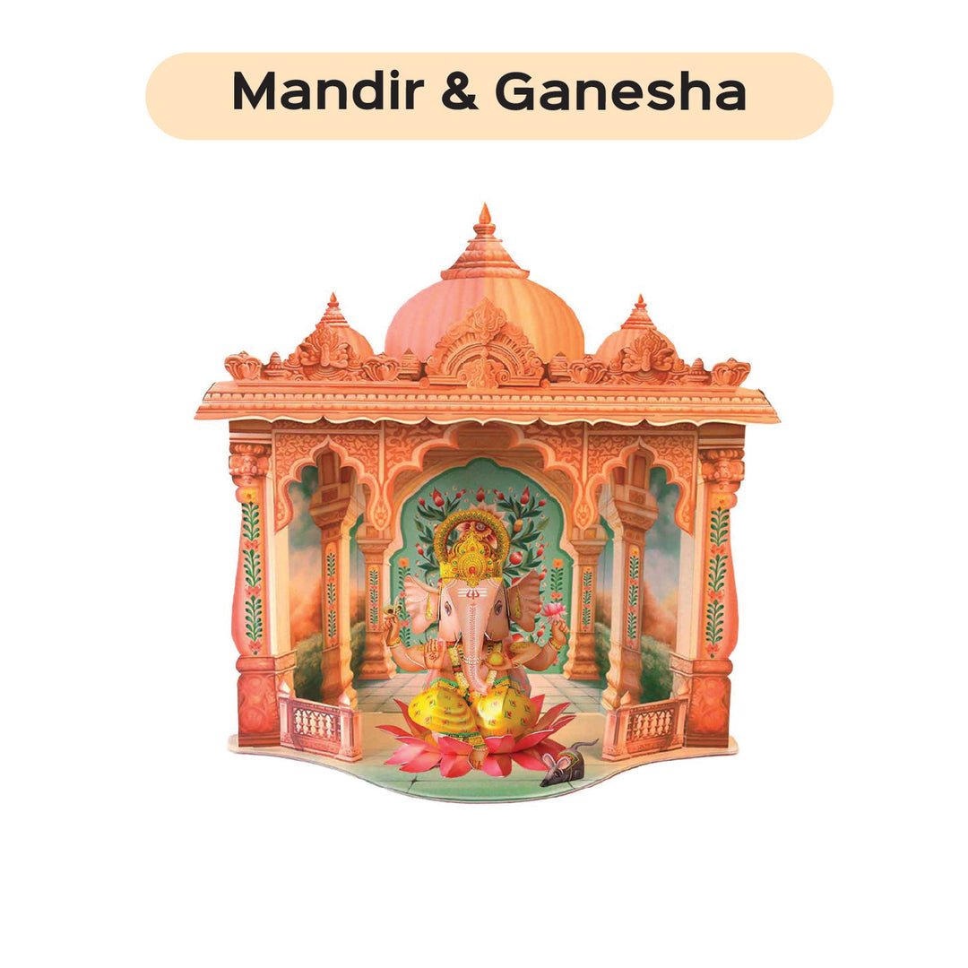 Reusable Paper Mandir Craft DIY Kit