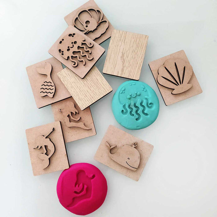 Handmade Mermaid Play Dough Stamp | Set Of 9