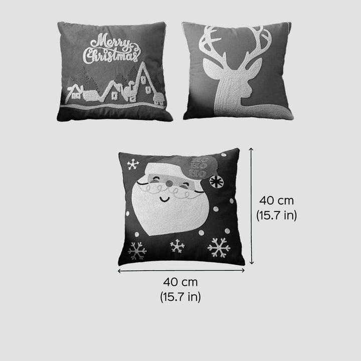 Handmade Santa Cotton Cushion Covers