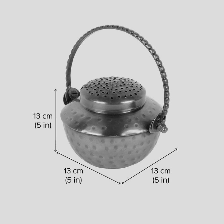 Handmade Metal Dhoop Fumer With Handle