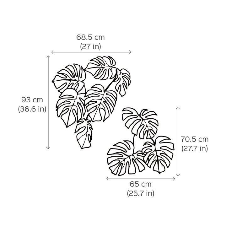 Monstera Steel Wall Art