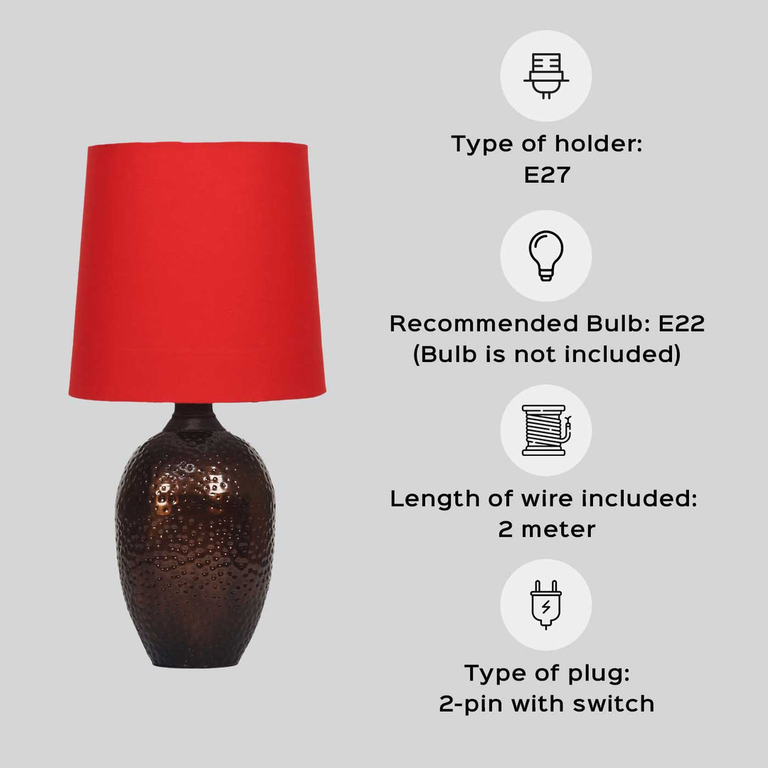 Khadi Cotton & Mango Wood Table Lamp