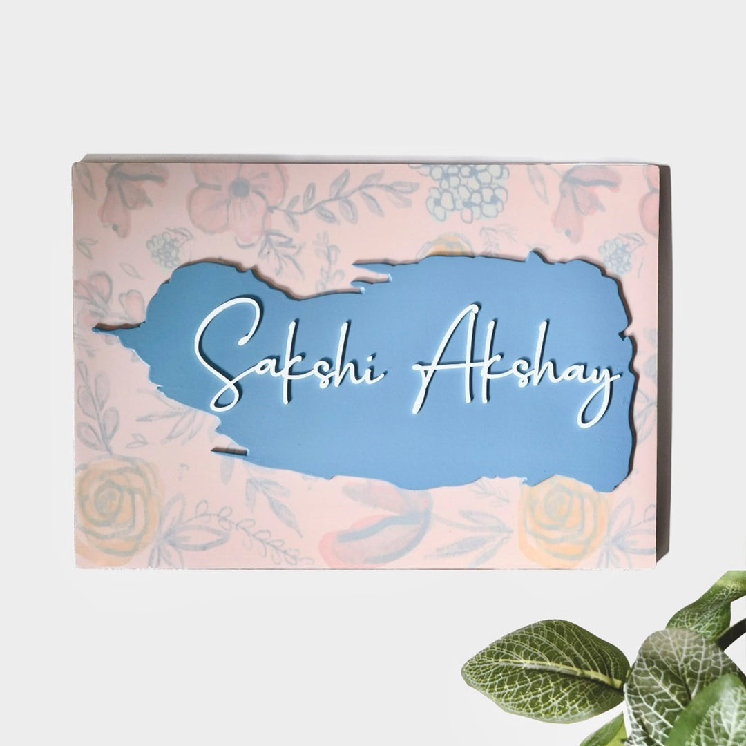 Pastel Rectangular MDF Nameplate