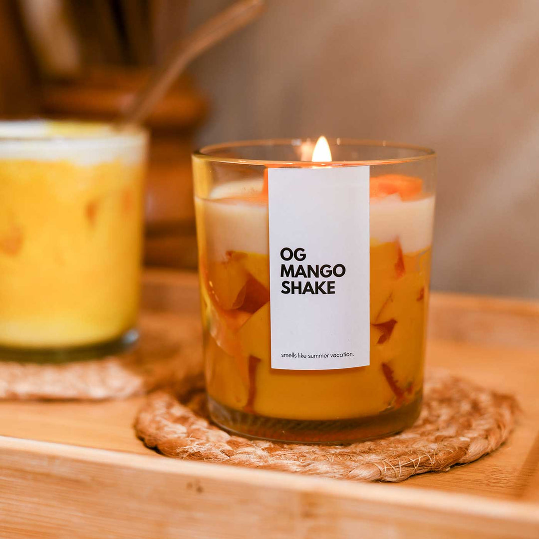 Handmade Og Mango Shake Soy Wax Candles | Xmas Gifting Ideas